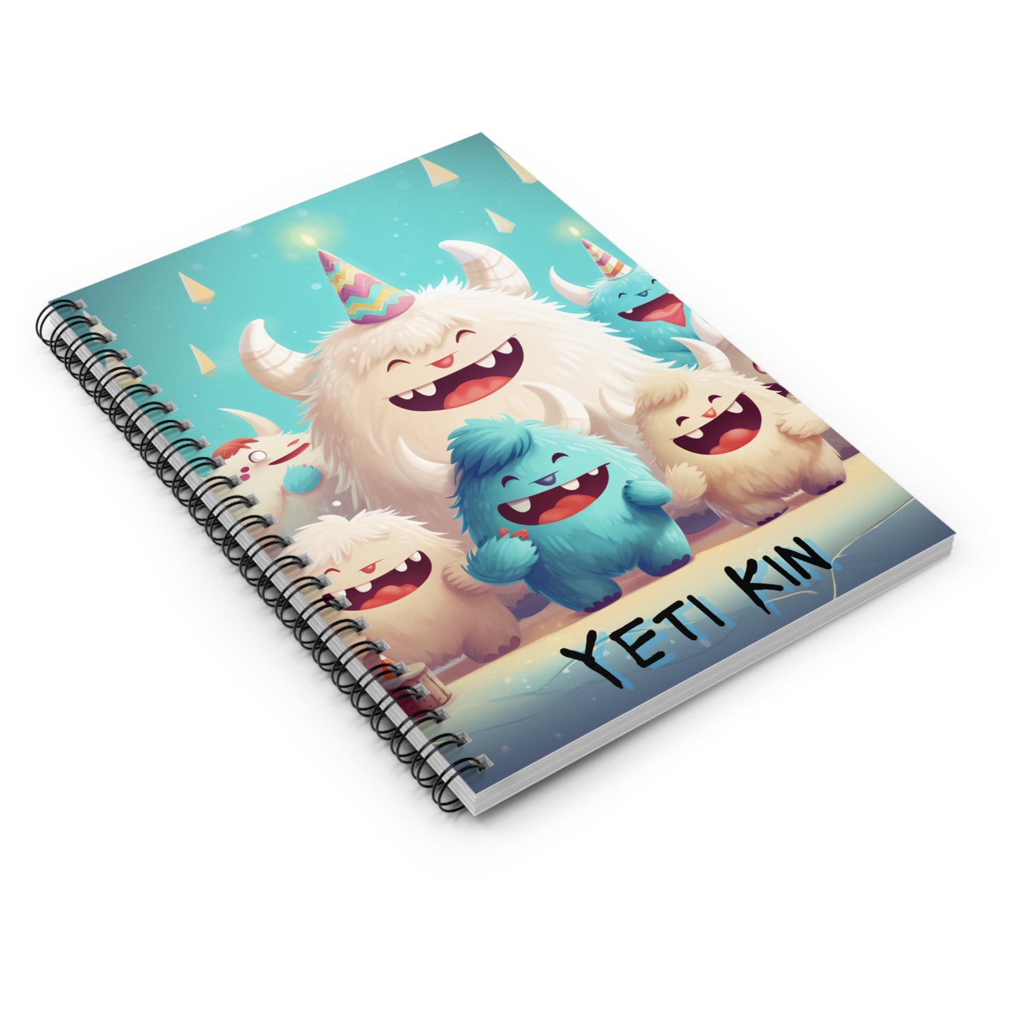 Spiral Notebook - Ruled Line Yeti Kin... Party 9