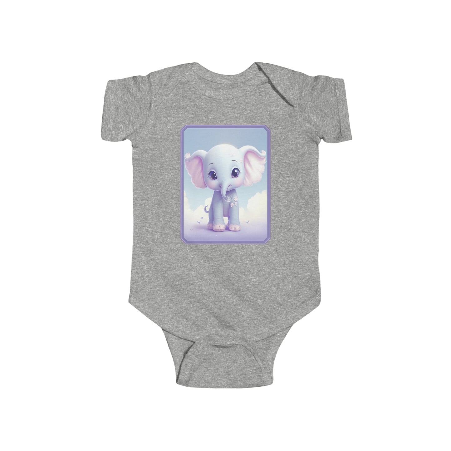 Infant Fine Jersey Bodysuit Elephant