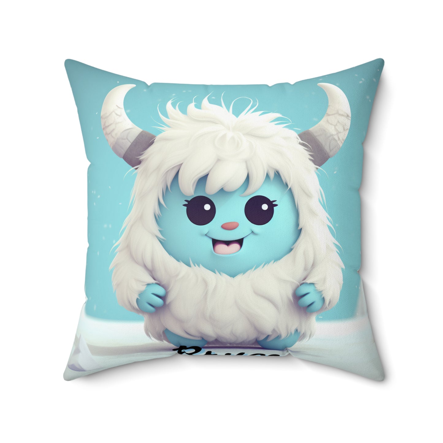 Spun Polyester Square Pillow Bryce... Yeti Kin