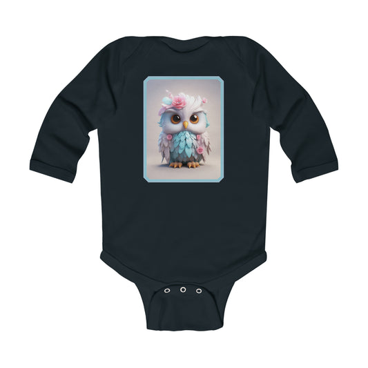 Infant Long Sleeve Bodysuit Owl 2