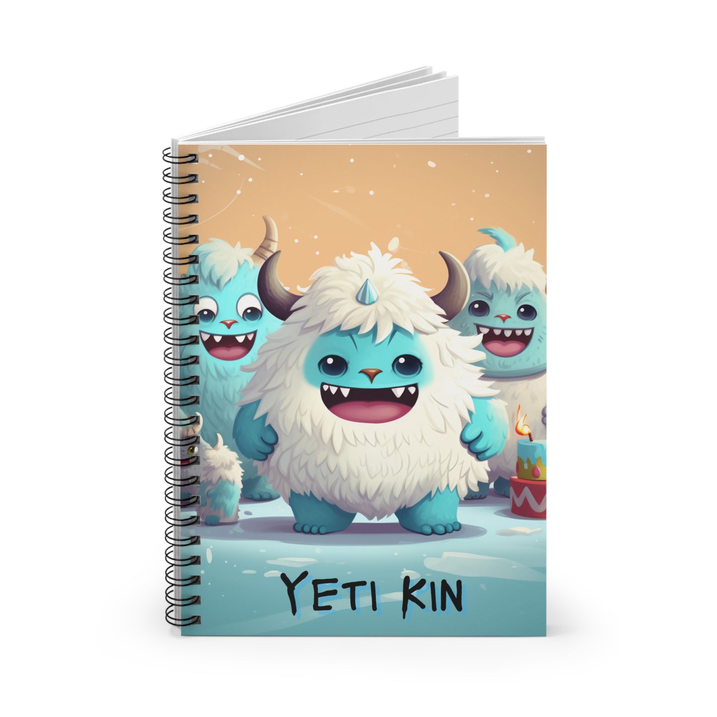 Spiral Notebook - Ruled Line Yeti Kin... Party 5