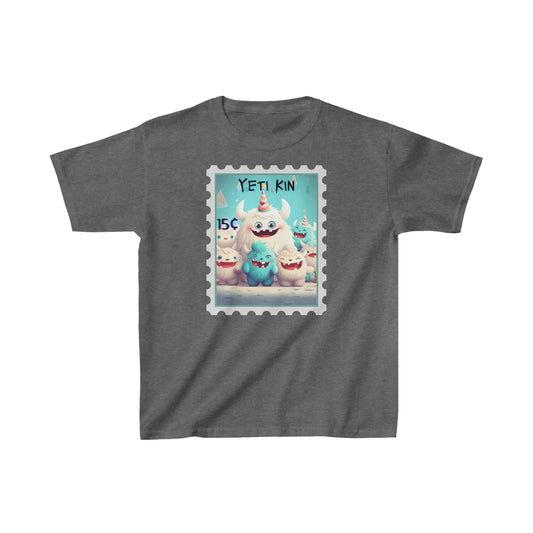 Kids Heavy Cotton™ Tee Yeti Kin Party 6 Postage