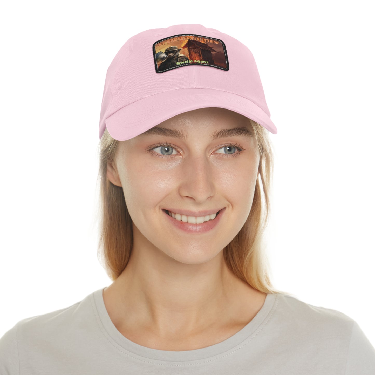 Dad Hat with Leather Patch (Rectangle) Department of the Interior Special Agent