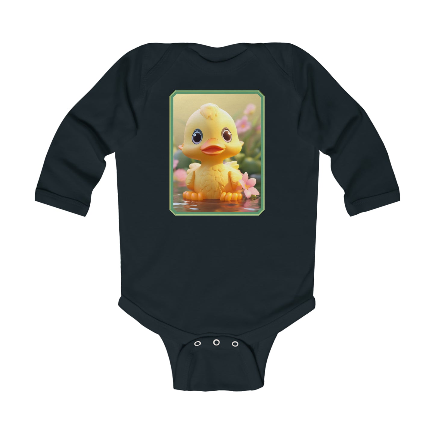 Body Infantil Manga Larga Pato 1