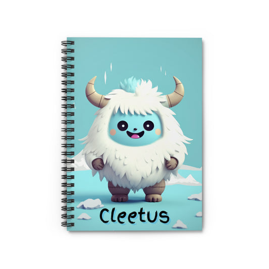 Spiral Notebook - Ruled Line Yeti Kin... Cleetus