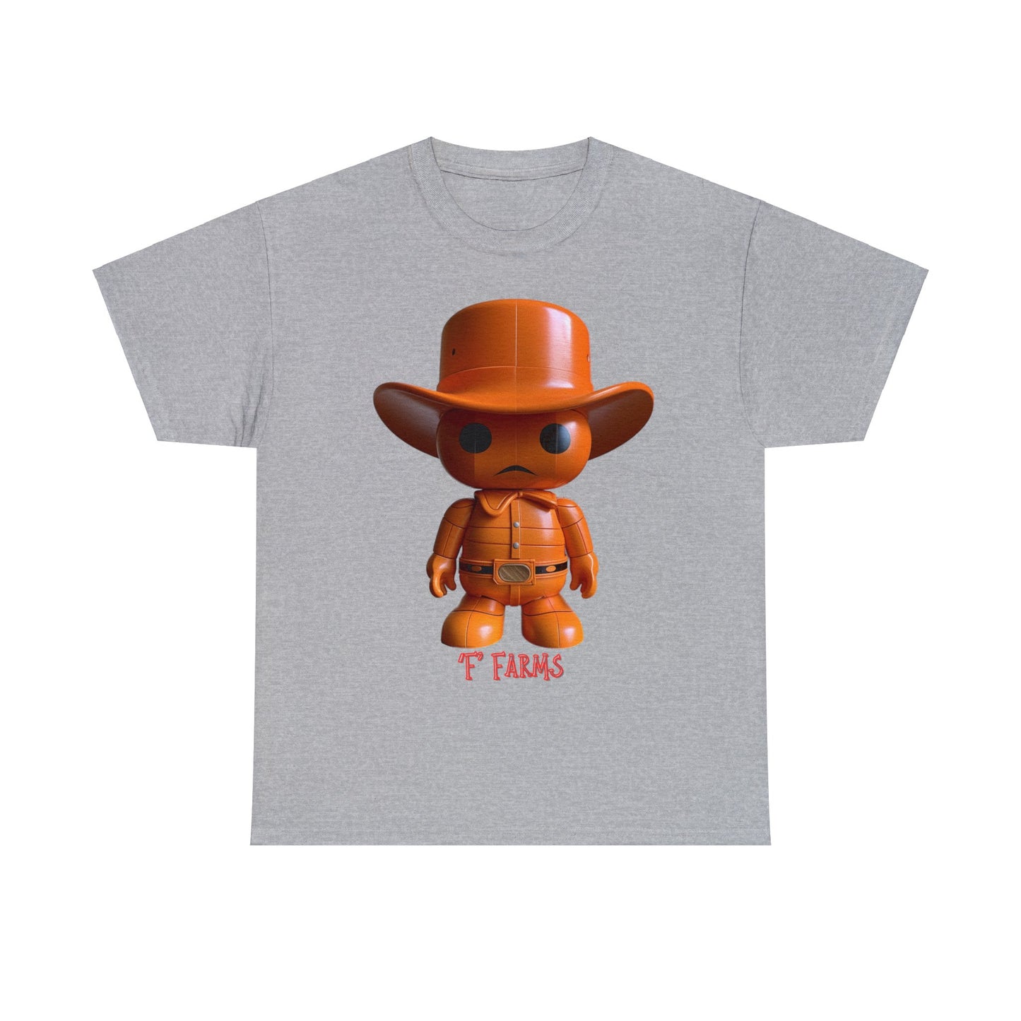 Unisex Heavy Cotton Tee F Farms Cowboy