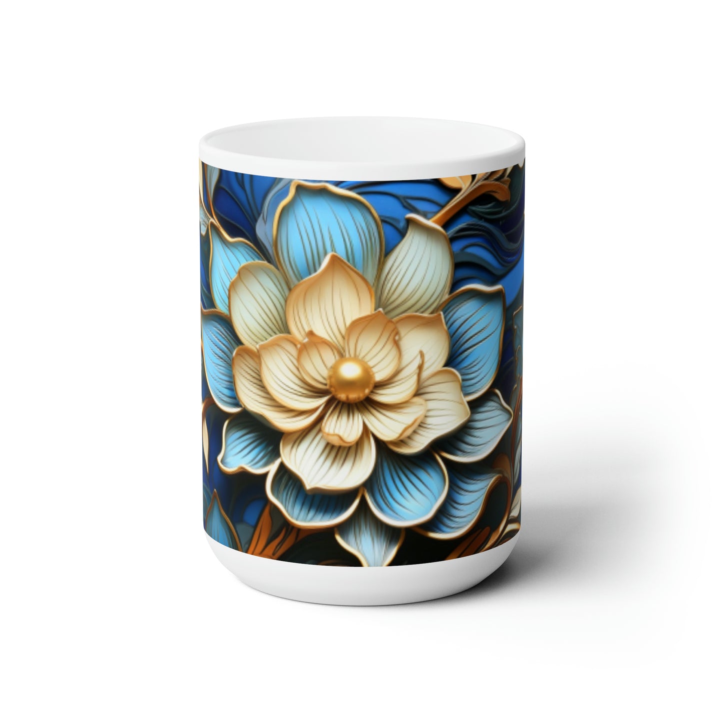 Ceramic Mug 15oz Floral 23