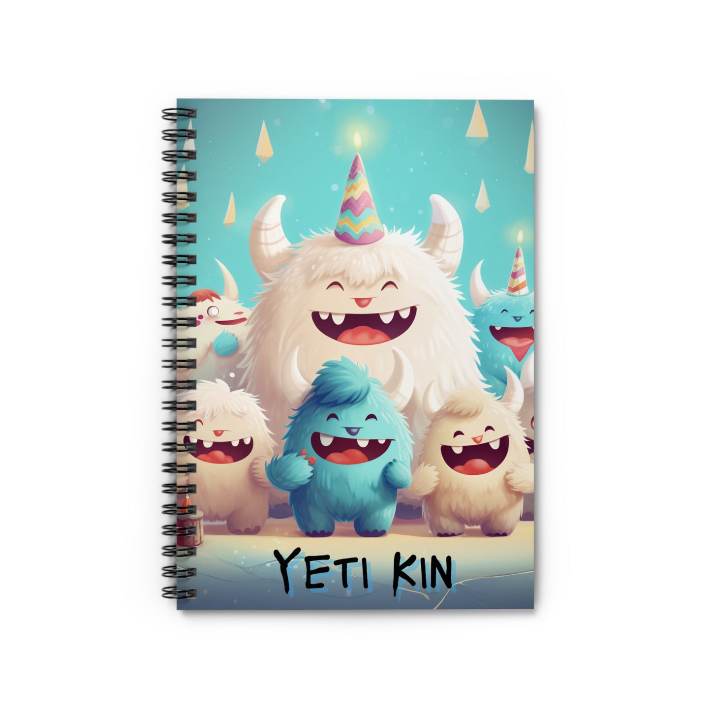 Spiral Notebook - Ruled Line Yeti Kin... Party 9