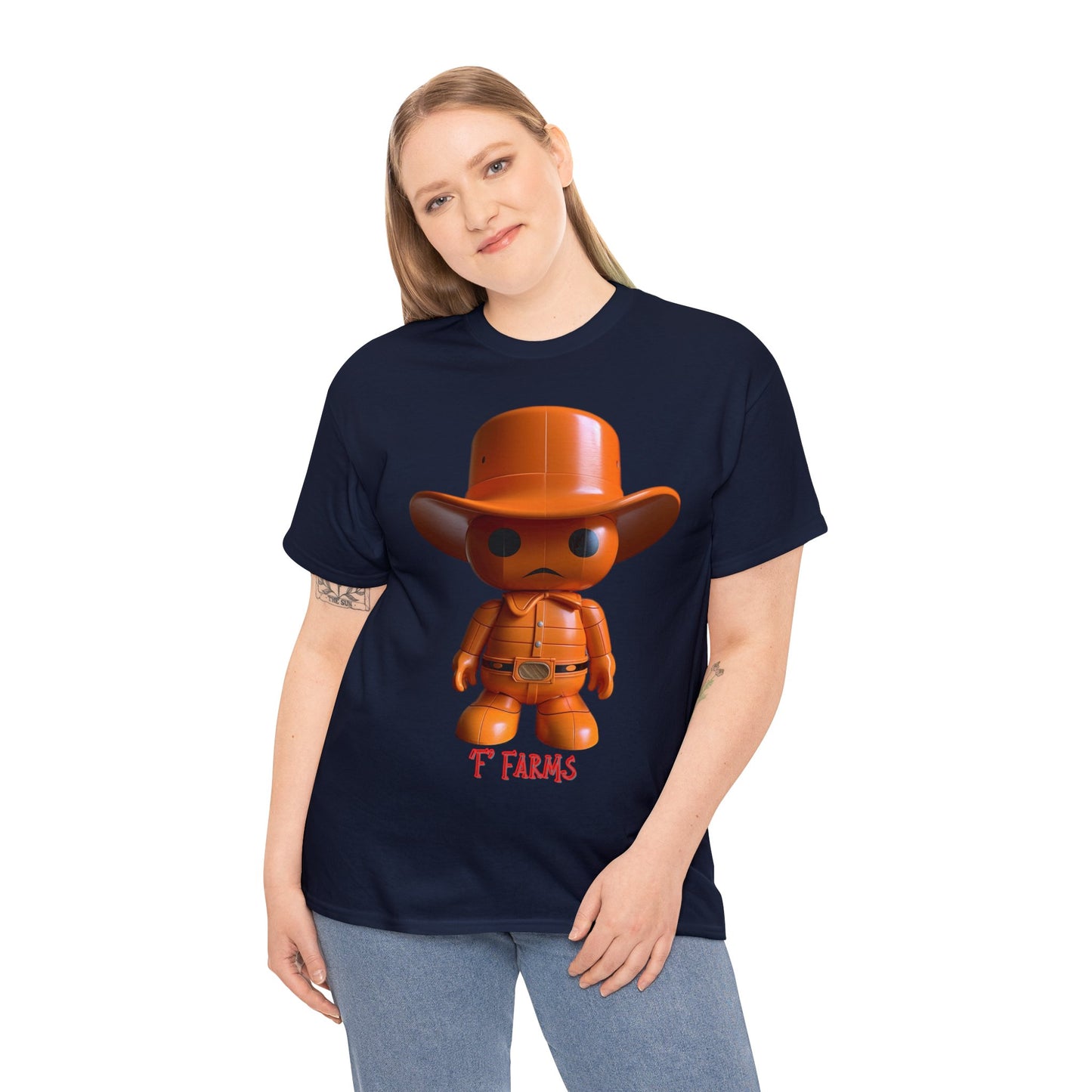 Unisex Heavy Cotton Tee F Farms Cowboy