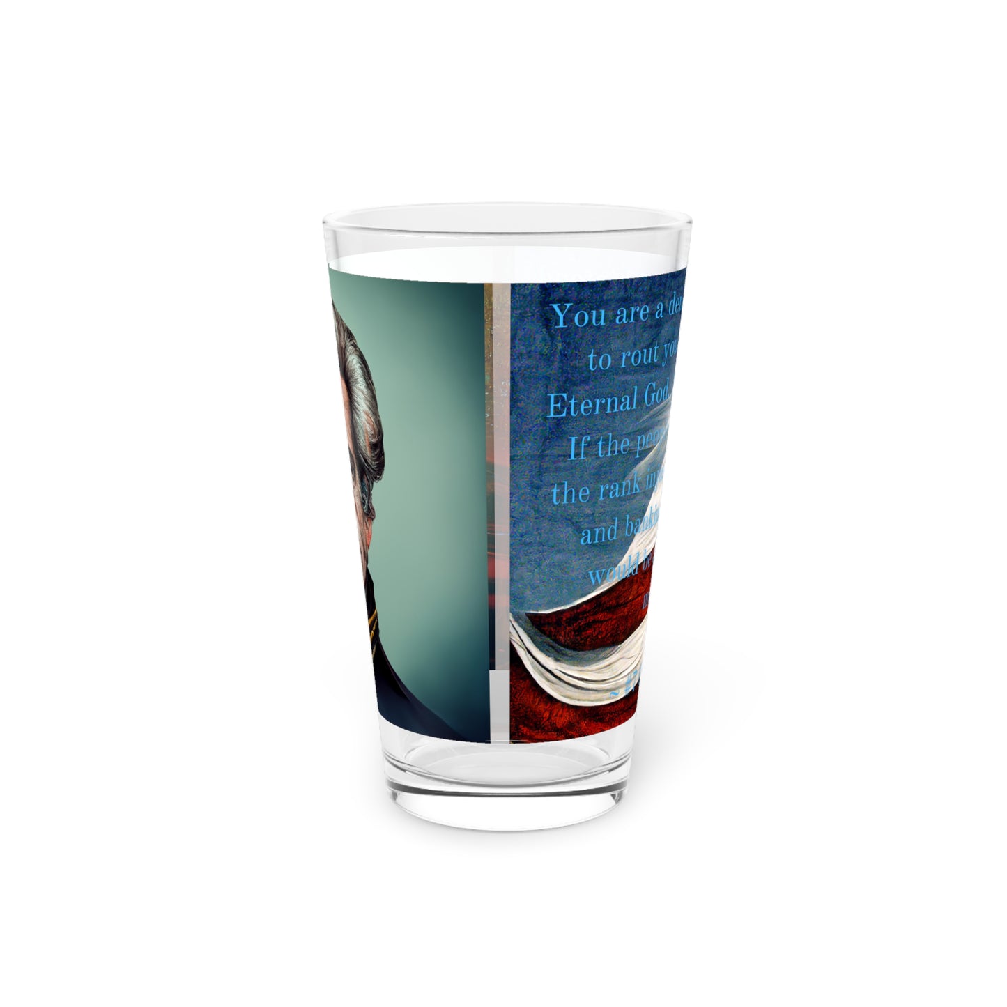 Pint Glass, 16oz Old Hickory