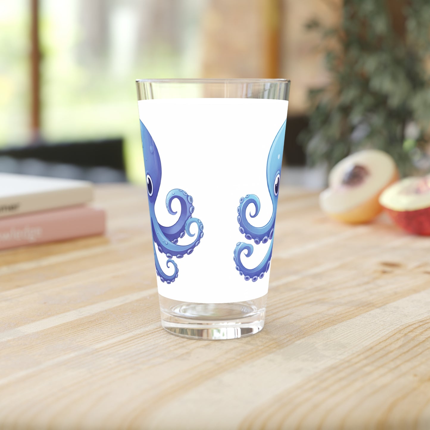 Pint Glass, 16oz Octopi