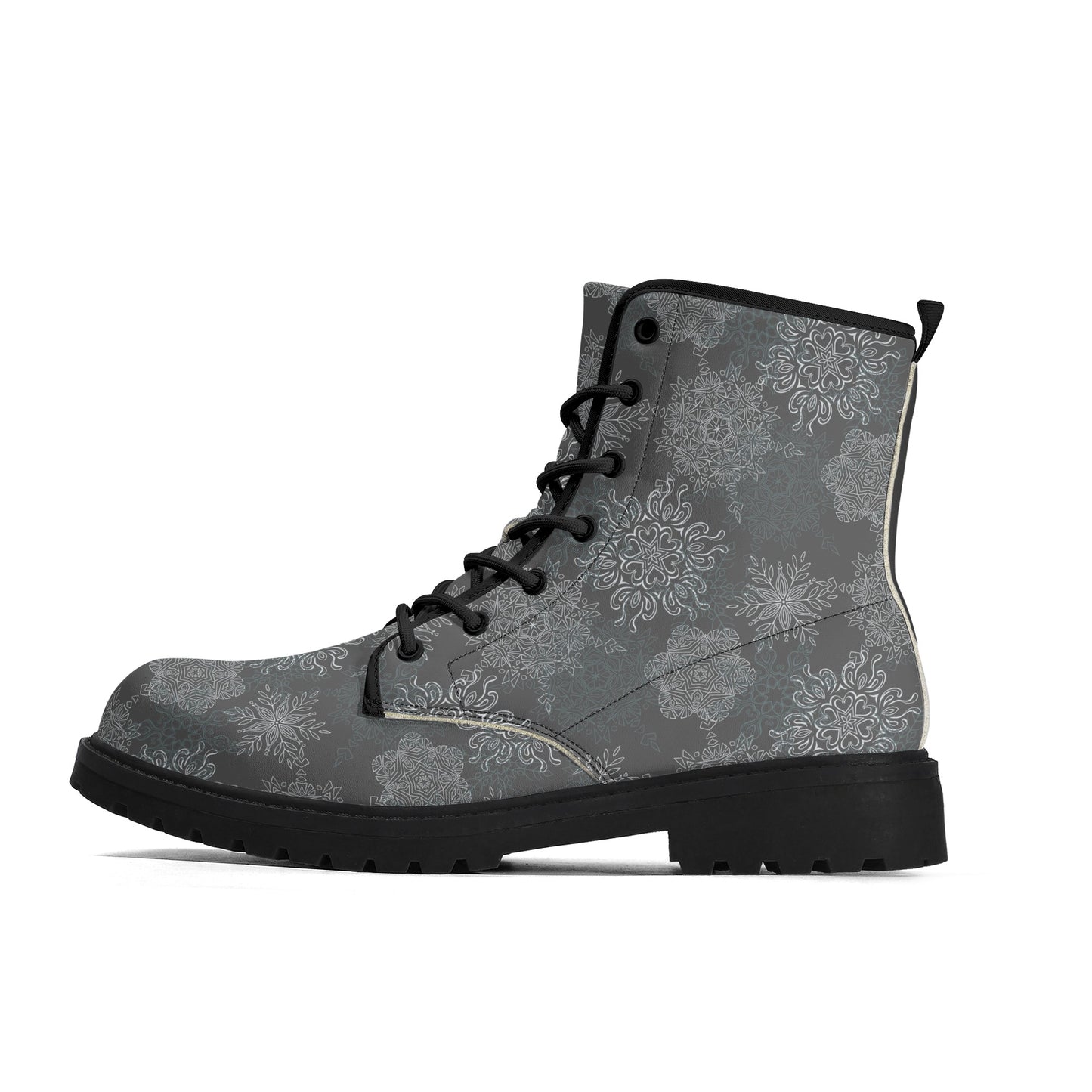 Snowflakes Women's Leather Boots