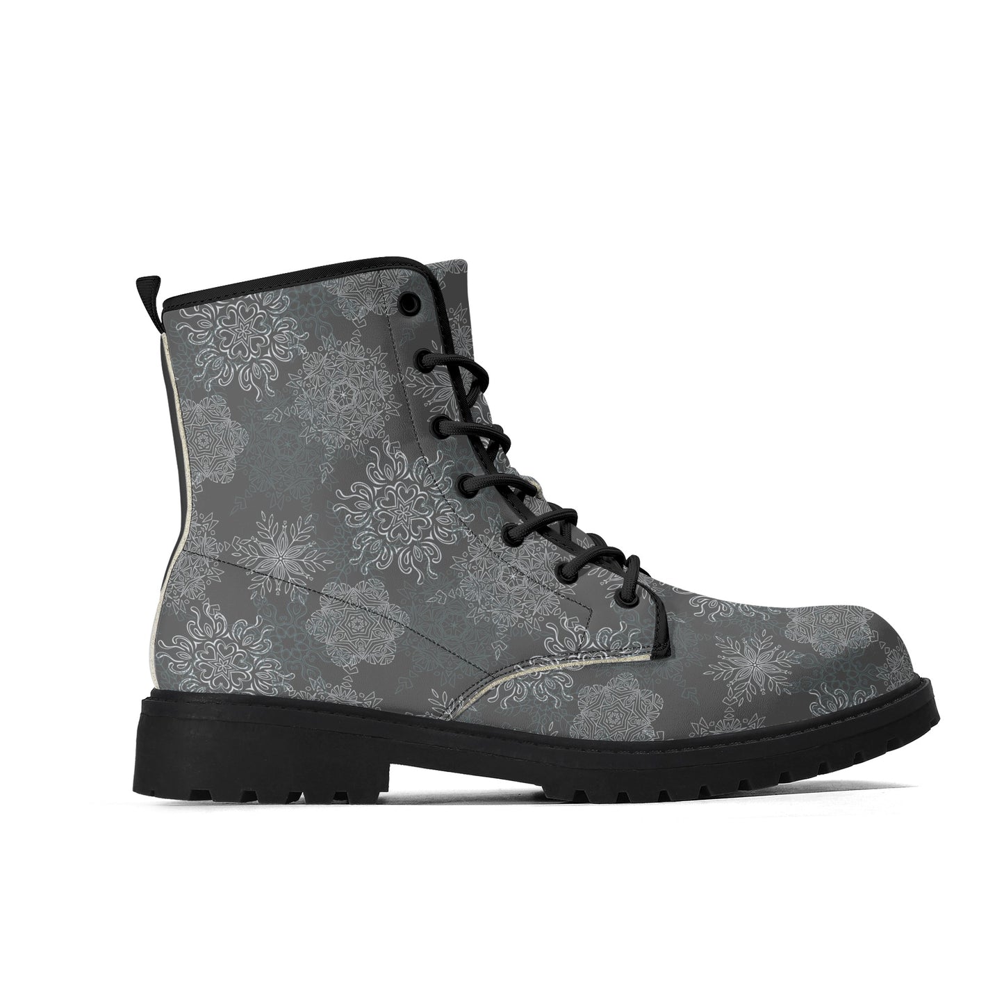 Snowflakes Women's Leather Boots