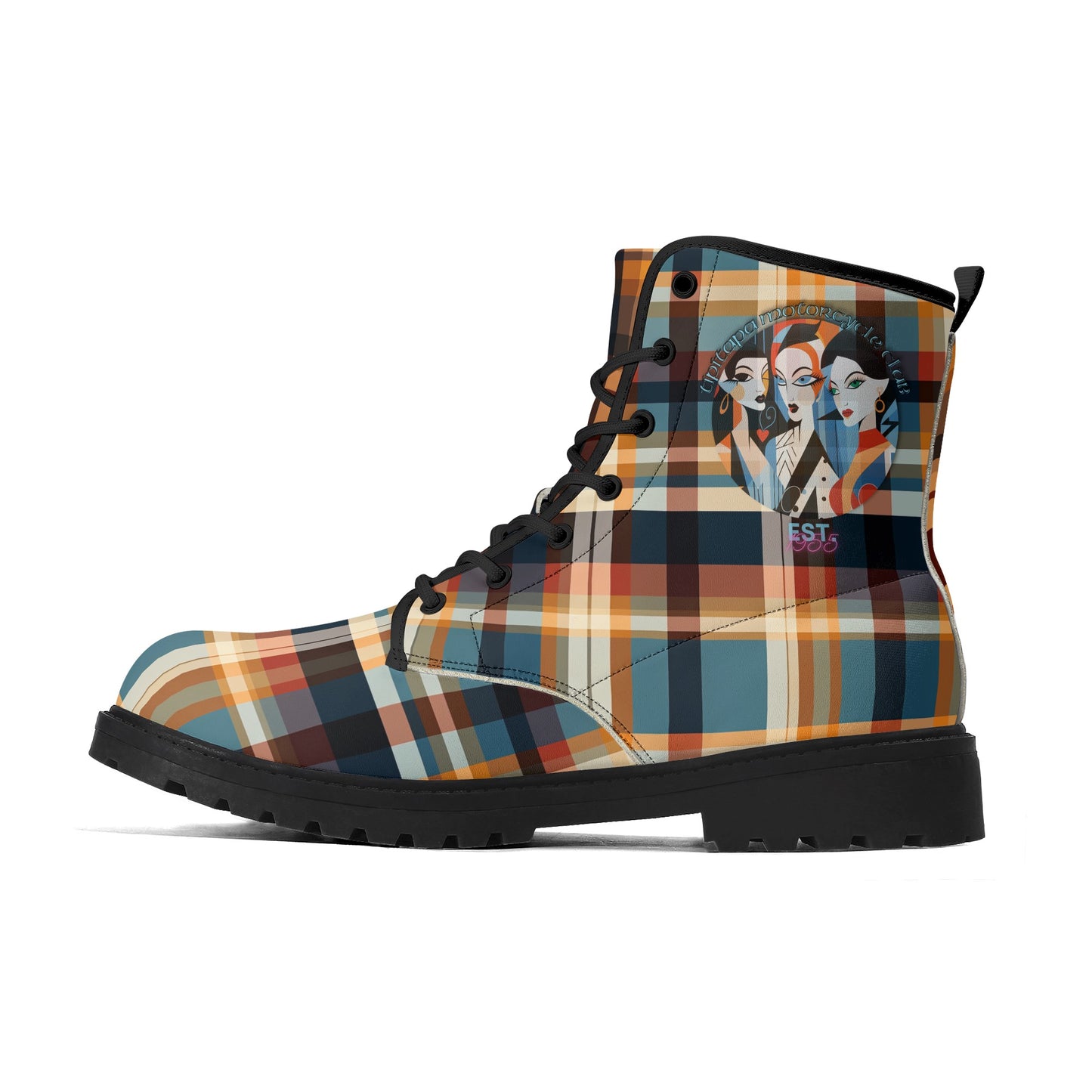 Tipitapa Plaid Men's Leather Boots