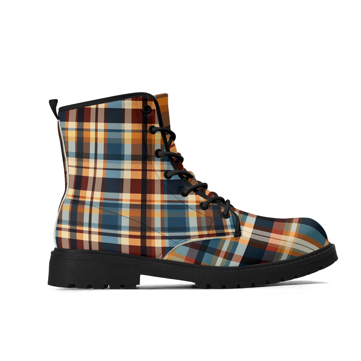 Tipitapa Plaid Men's Leather Boots