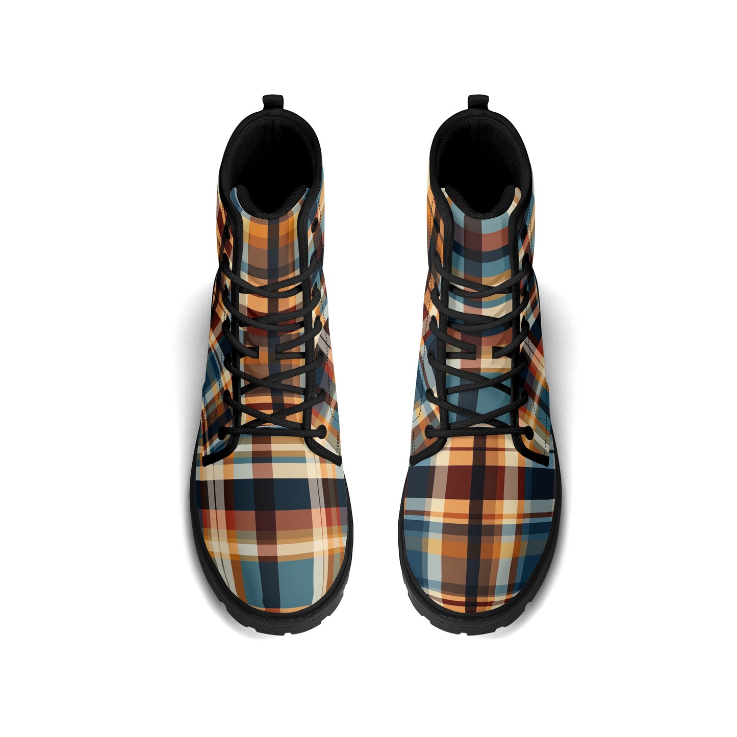 Tipitapa Plaid Men's Leather Boots