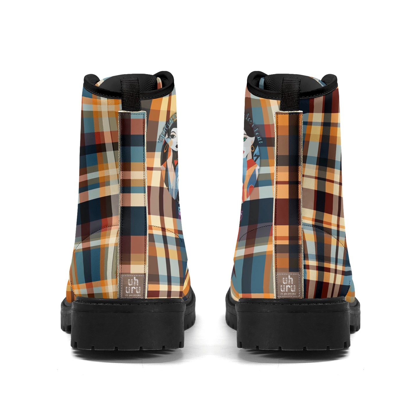 Tipitapa Plaid Men's Leather Boots