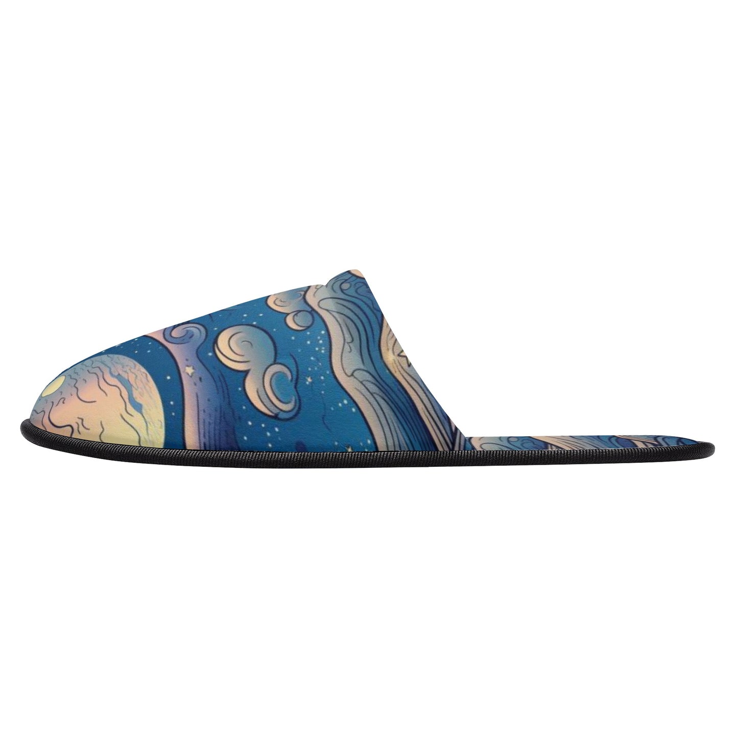 Starry Night Unisex Hotel Plush Slippers