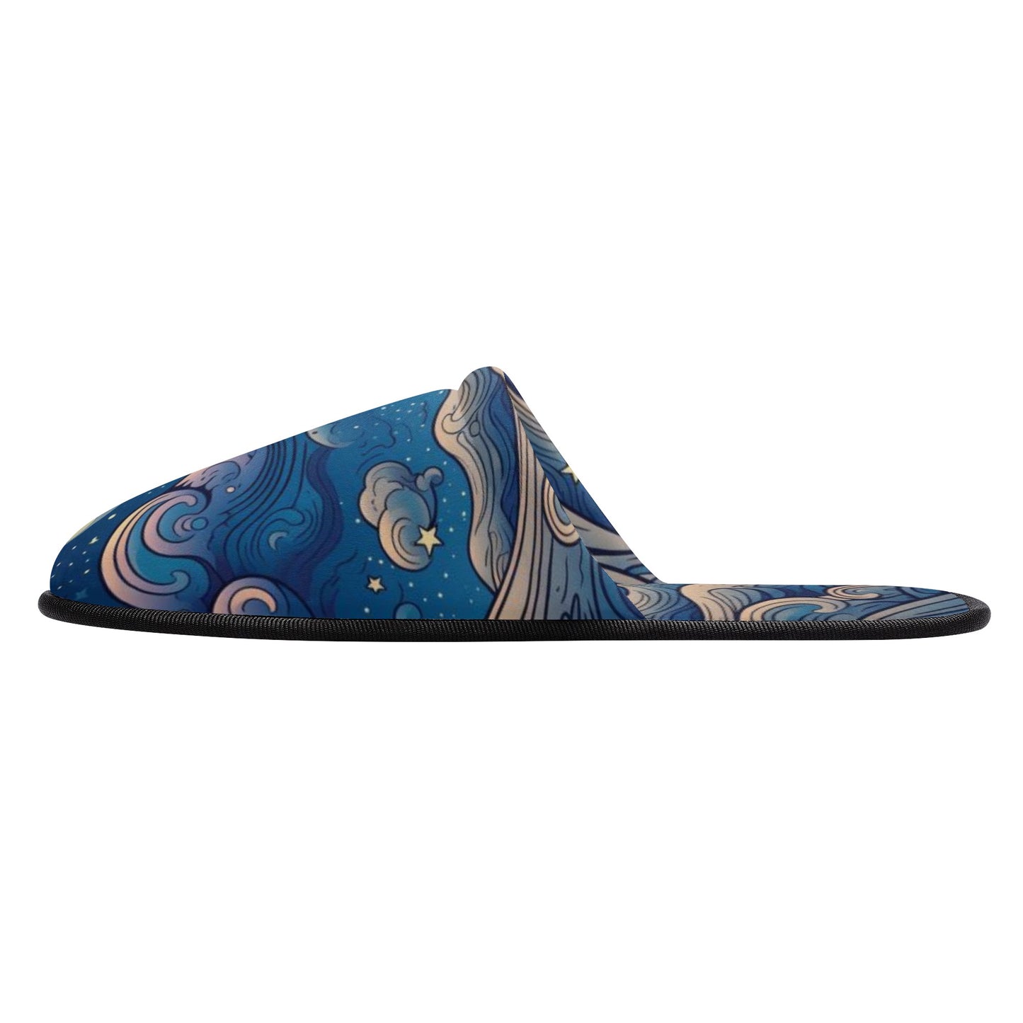 Starry Night Unisex Hotel Plush Slippers