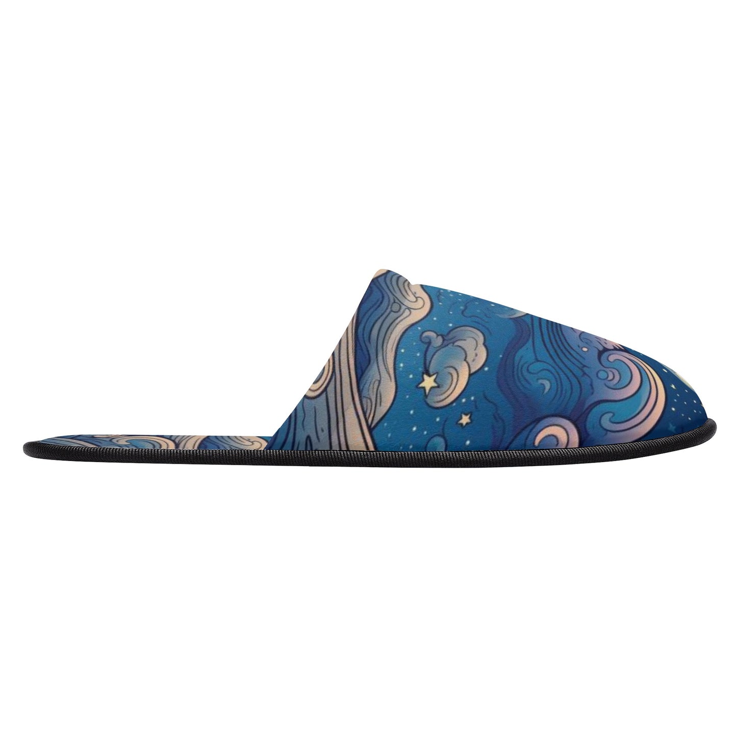 Starry Night Unisex Hotel Plush Slippers