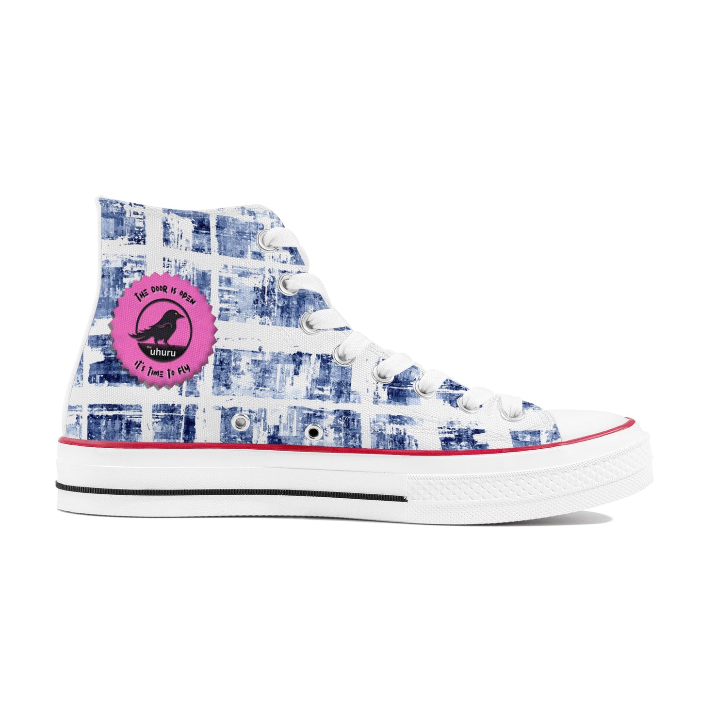 Blueberry High Top Canvas Shoes Womens