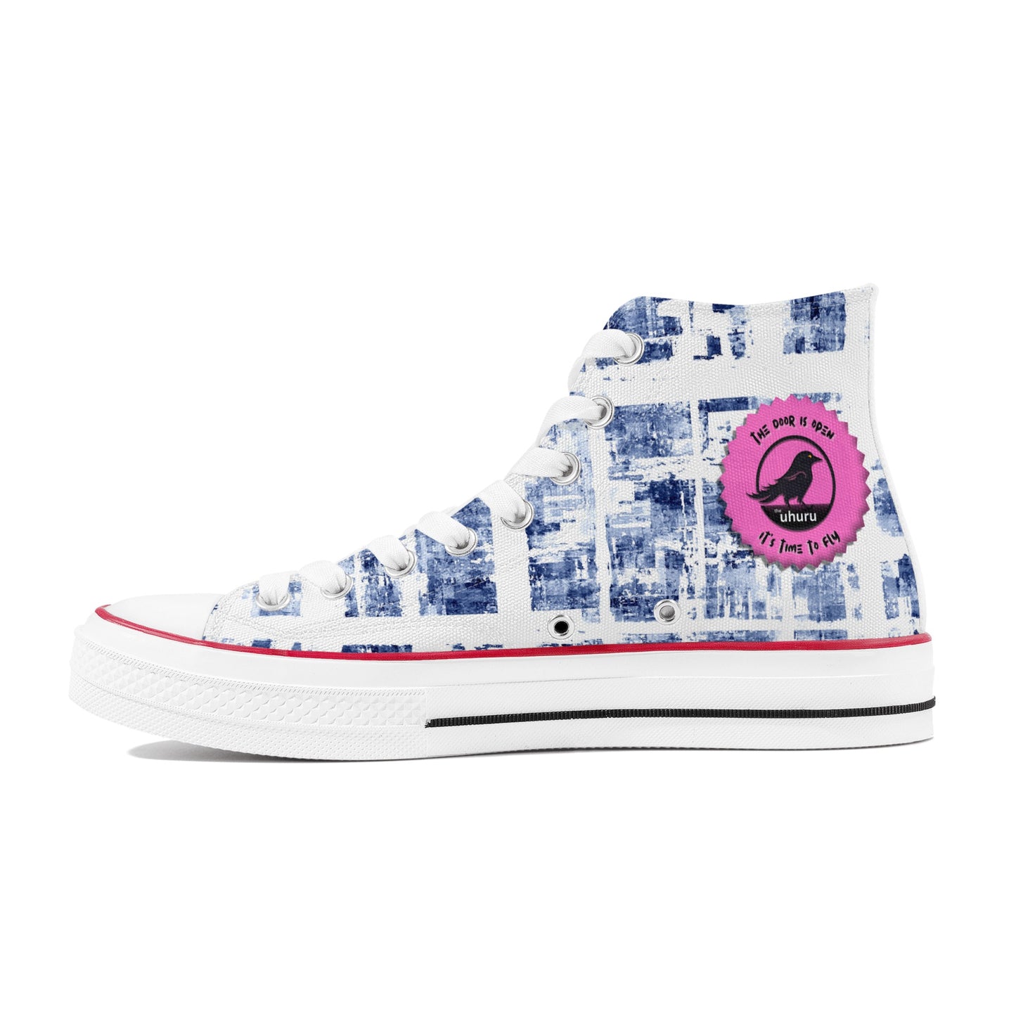 Blueberry High Top Canvas Shoes Womens