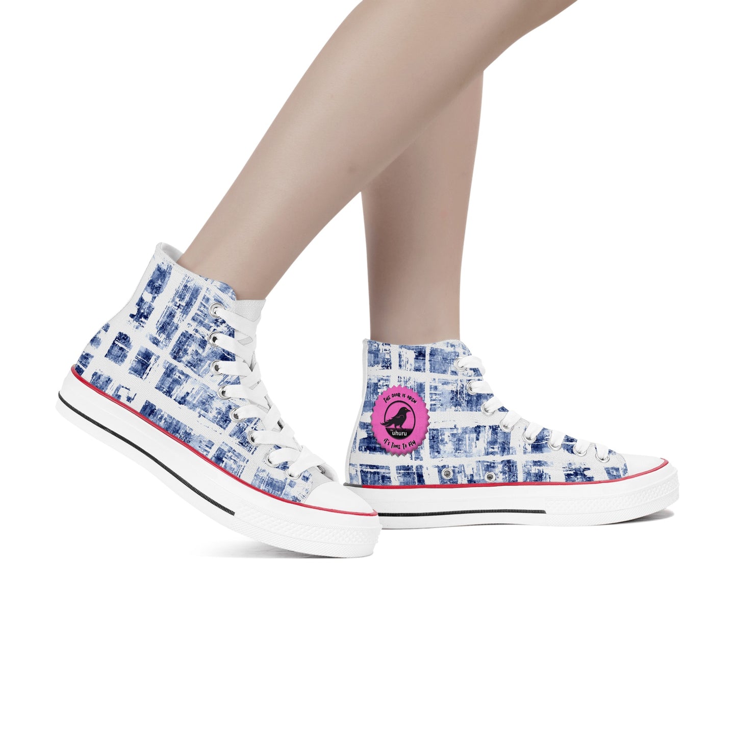 Blueberry High Top Canvas Shoes Womens