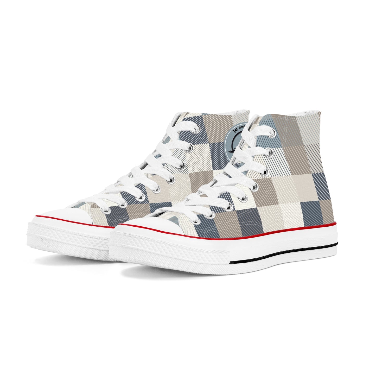 Patchwork Womens High Top Canvas Shoes