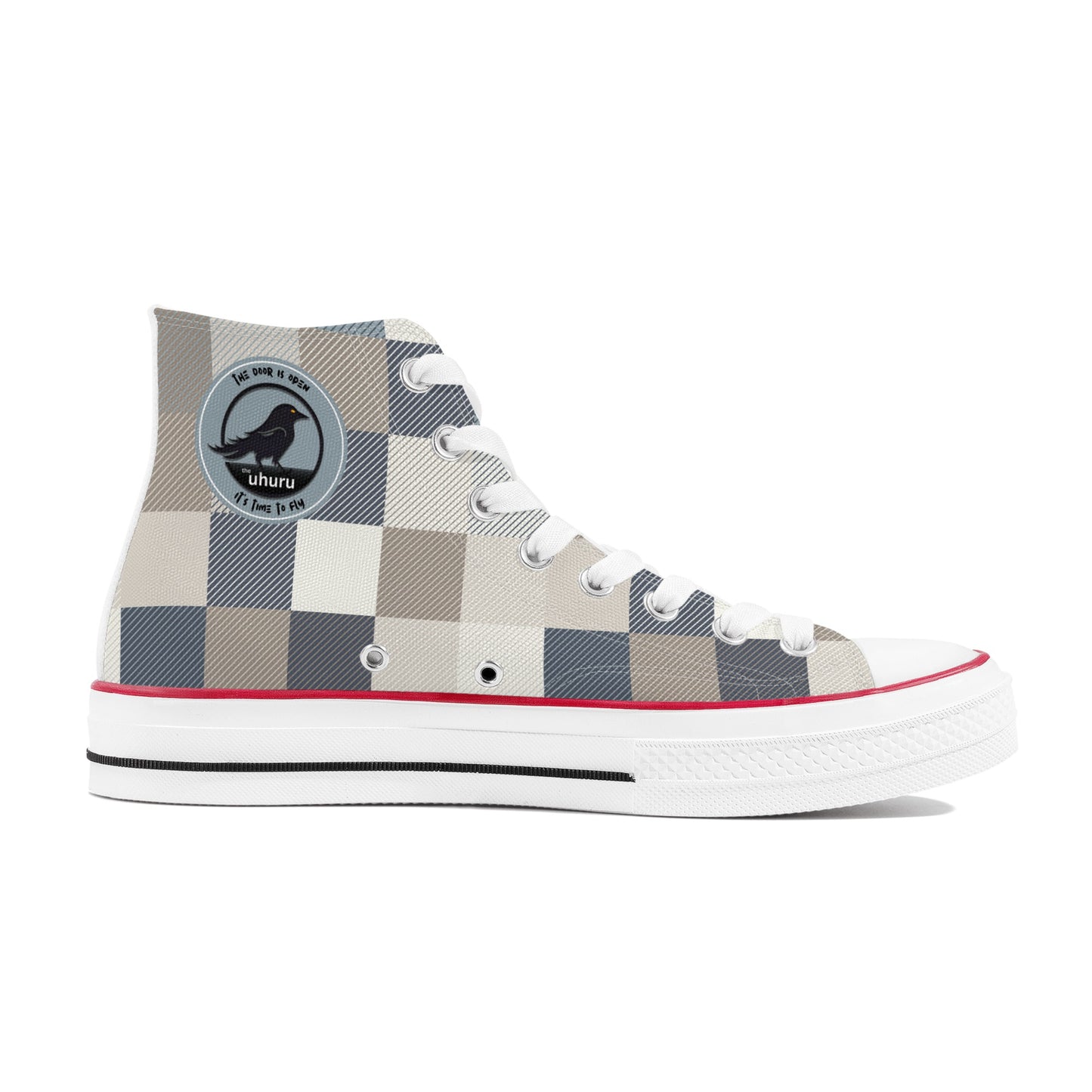 Patchwork Womens High Top Canvas Shoes