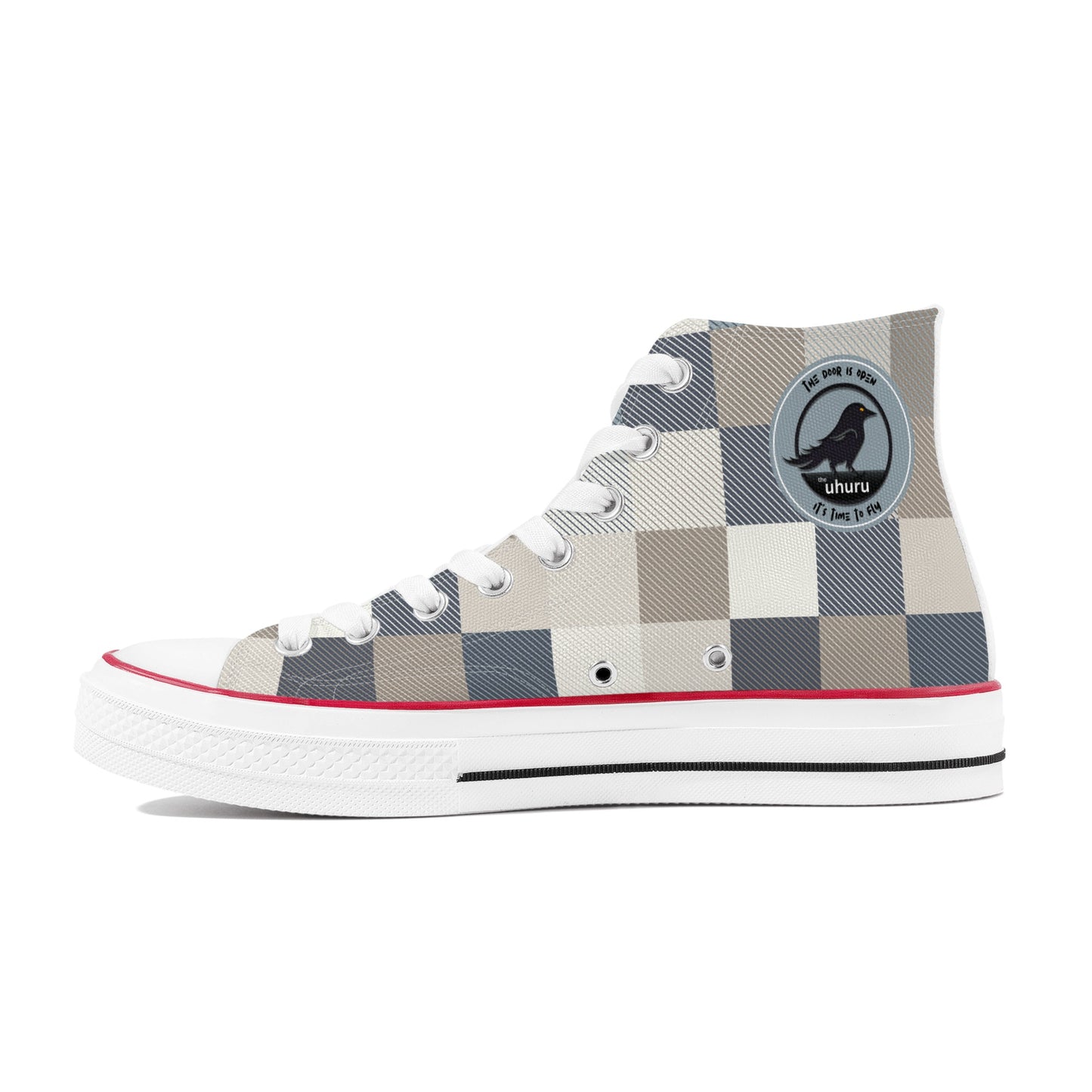 Patchwork Womens High Top Canvas Shoes