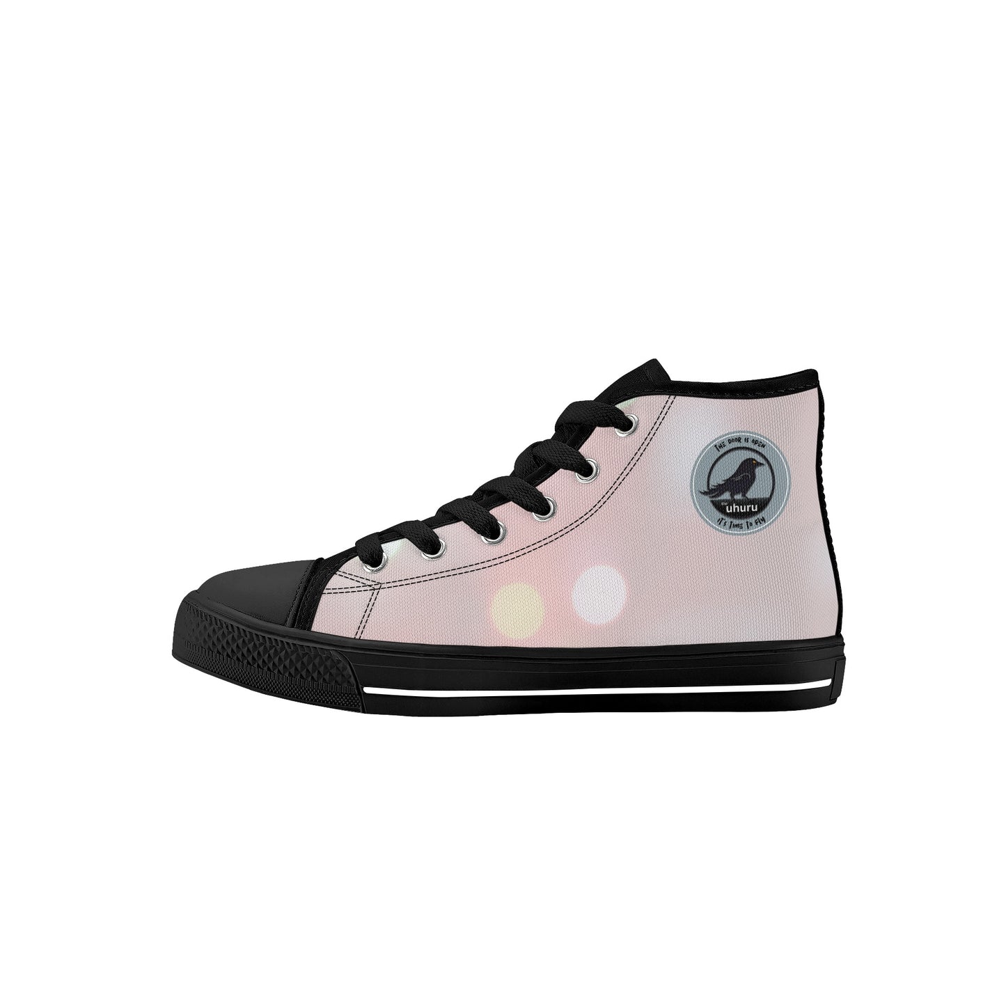 City Lights Kids' High Top Canvas Shoes