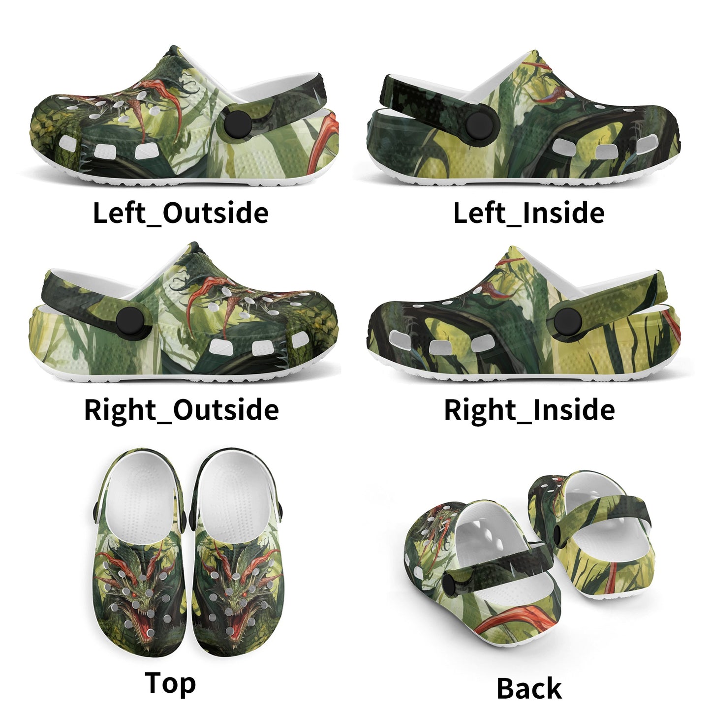 Jabberwocky Dragon Kids' Clogs