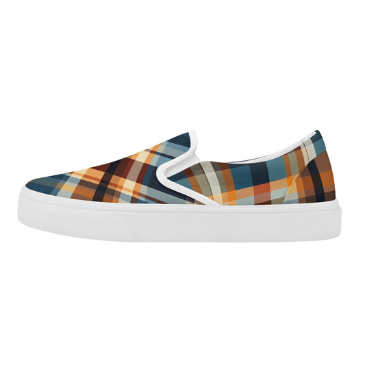 Plaid-ington Square Men's Slip-On Shoes