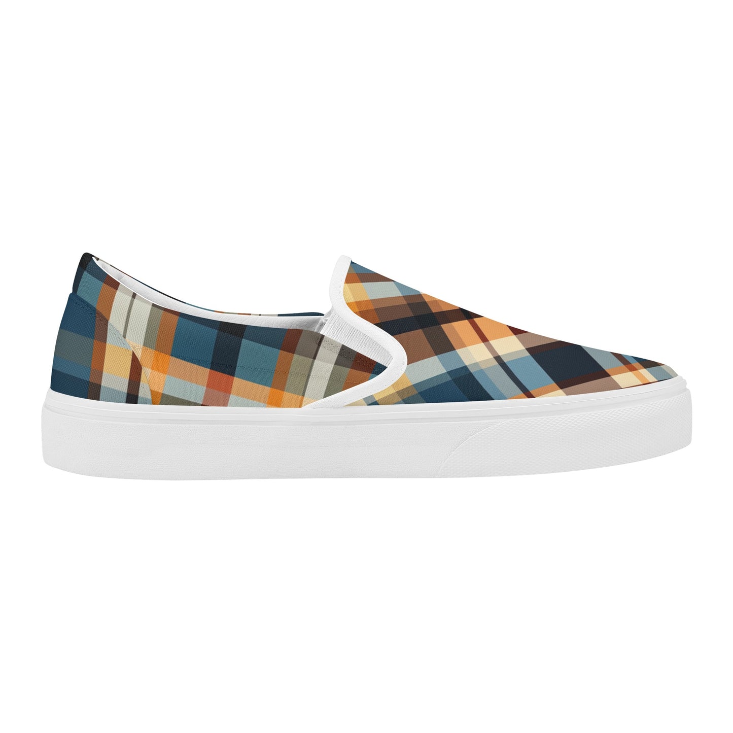 Plaid-ington Square Men's Slip-On Shoes