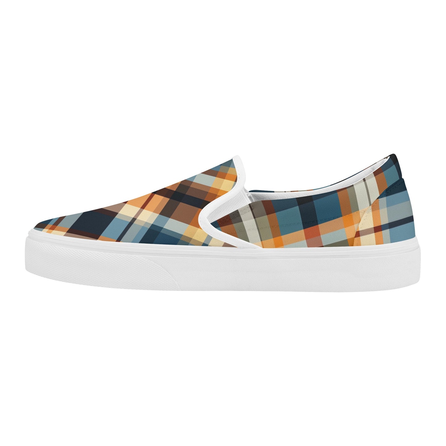 Plaid-ington Square Men's Slip-On Shoes