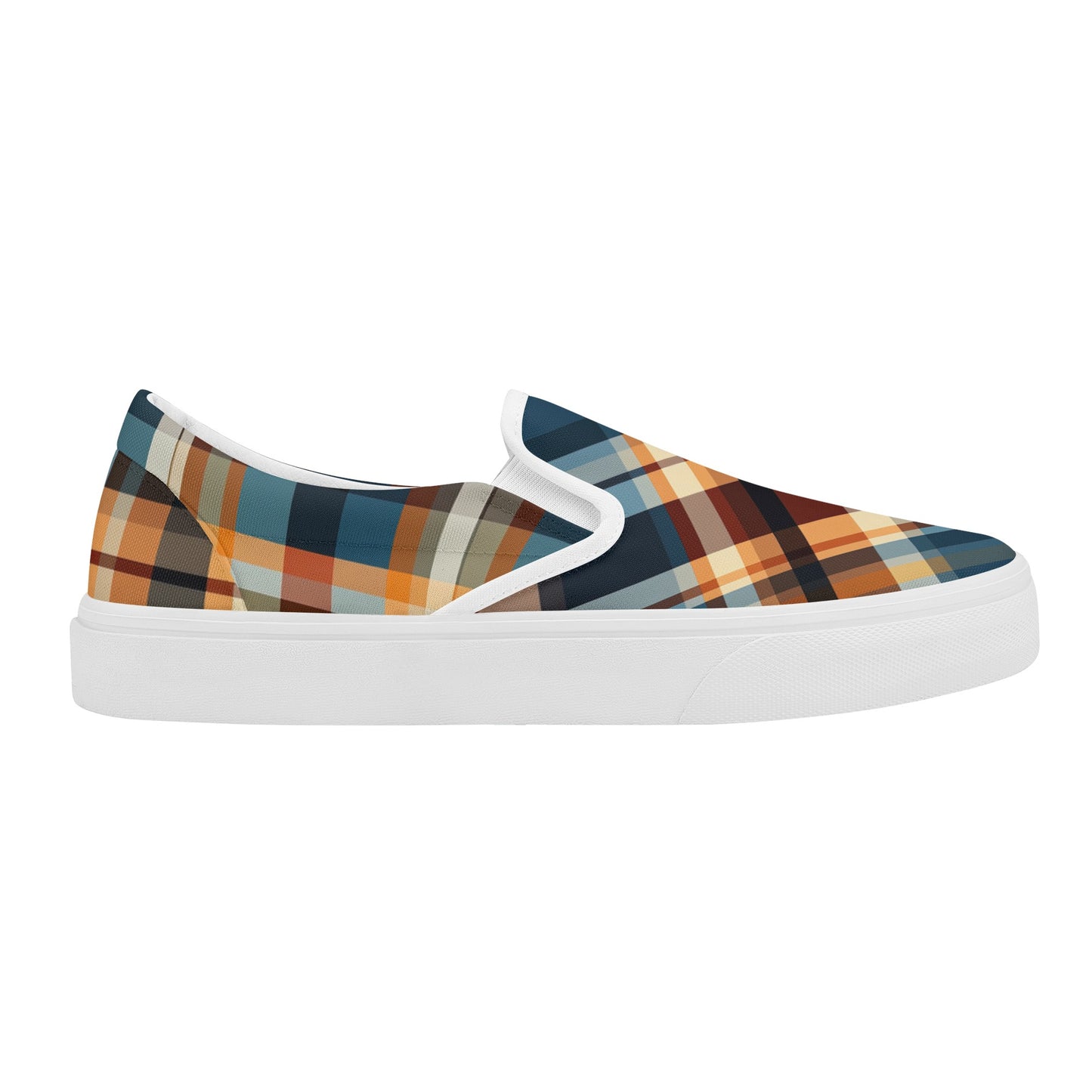 Plaid-ington Square Men's Slip-On Shoes