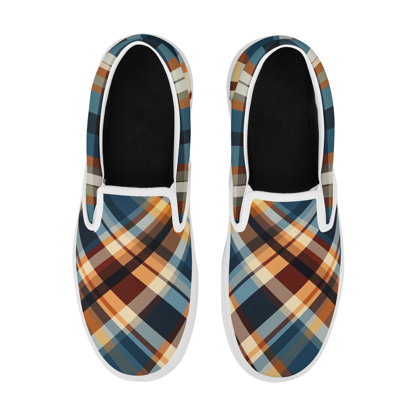 Plaid-ington Square Men's Slip-On Shoes