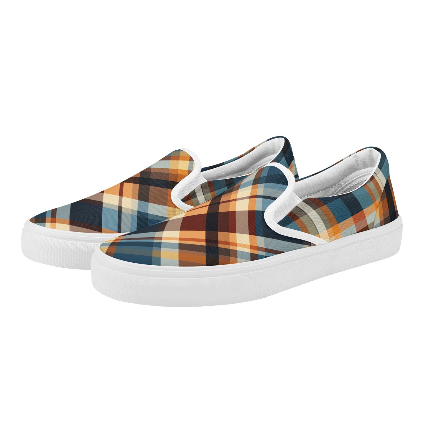 Plaid-ington Square Men's Slip-On Shoes