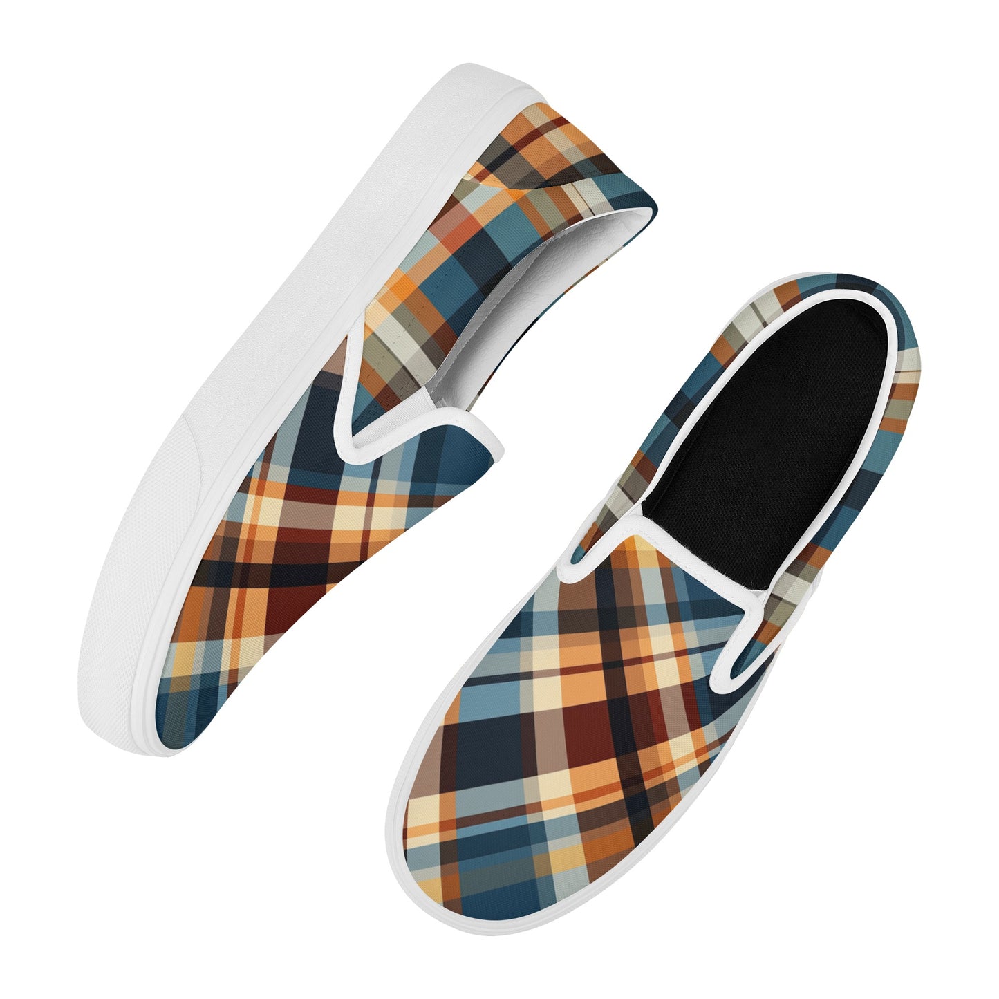 Plaid-ington Square Men's Slip-On Shoes