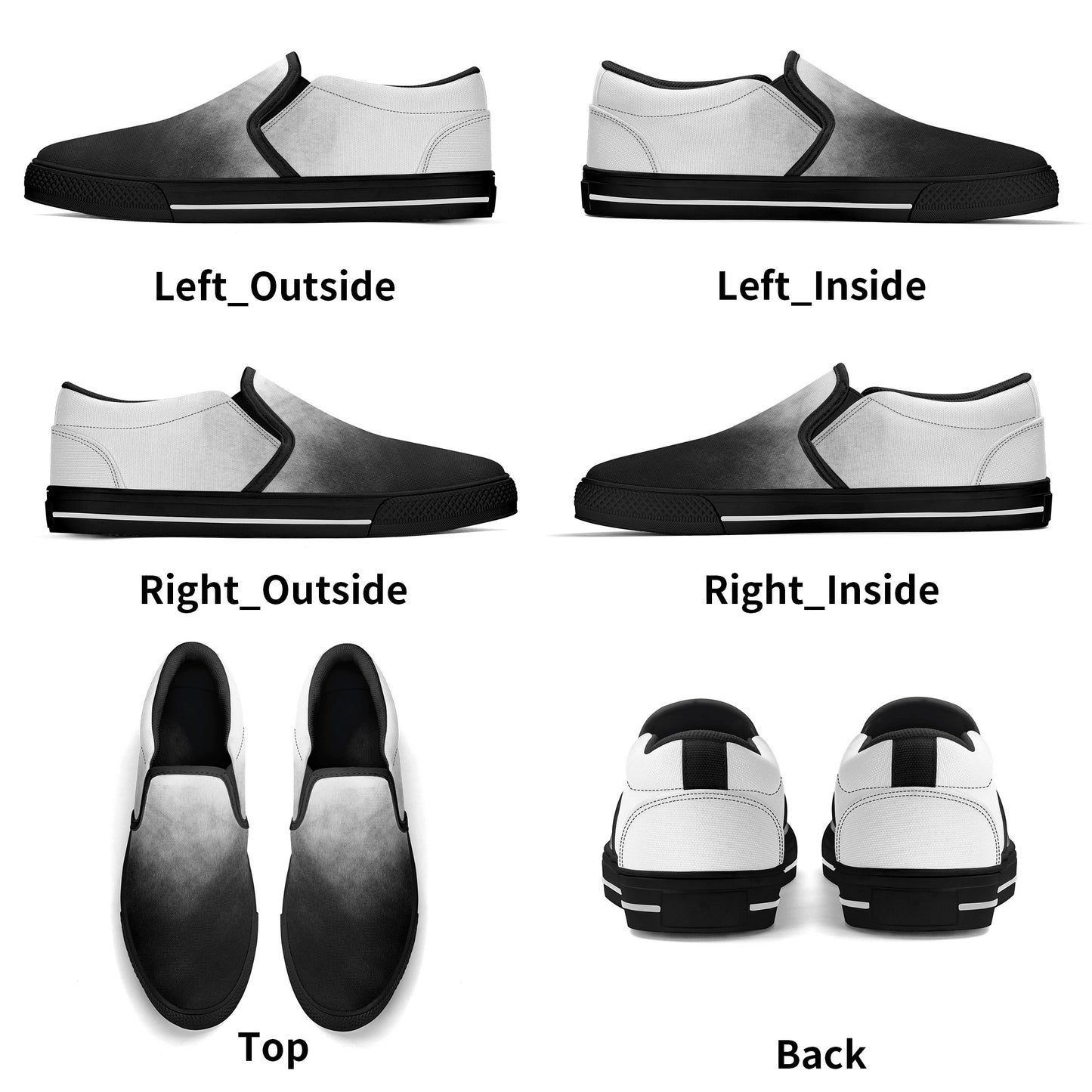 Smoke Womens Slip On Shoes