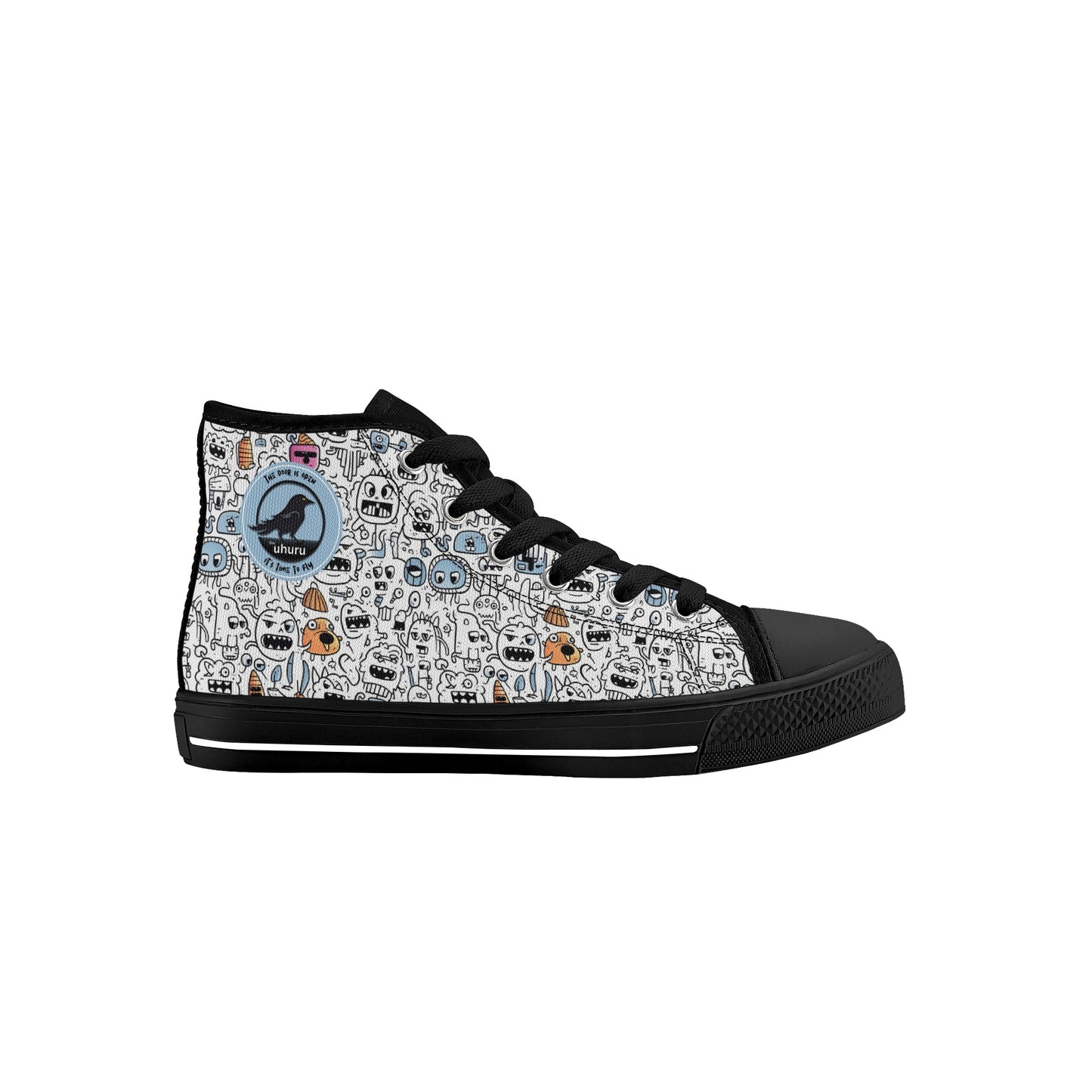 Zapatos de lona altos para niños Doodle Monster