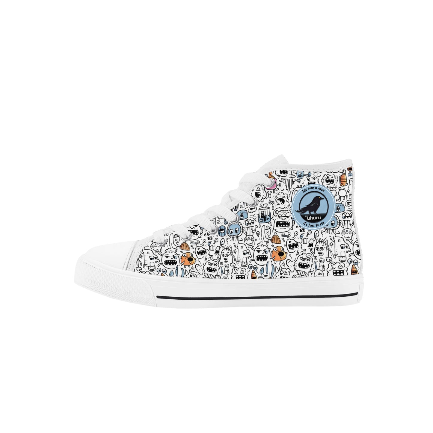 Zapatos de lona altos para niños Doodle Monster