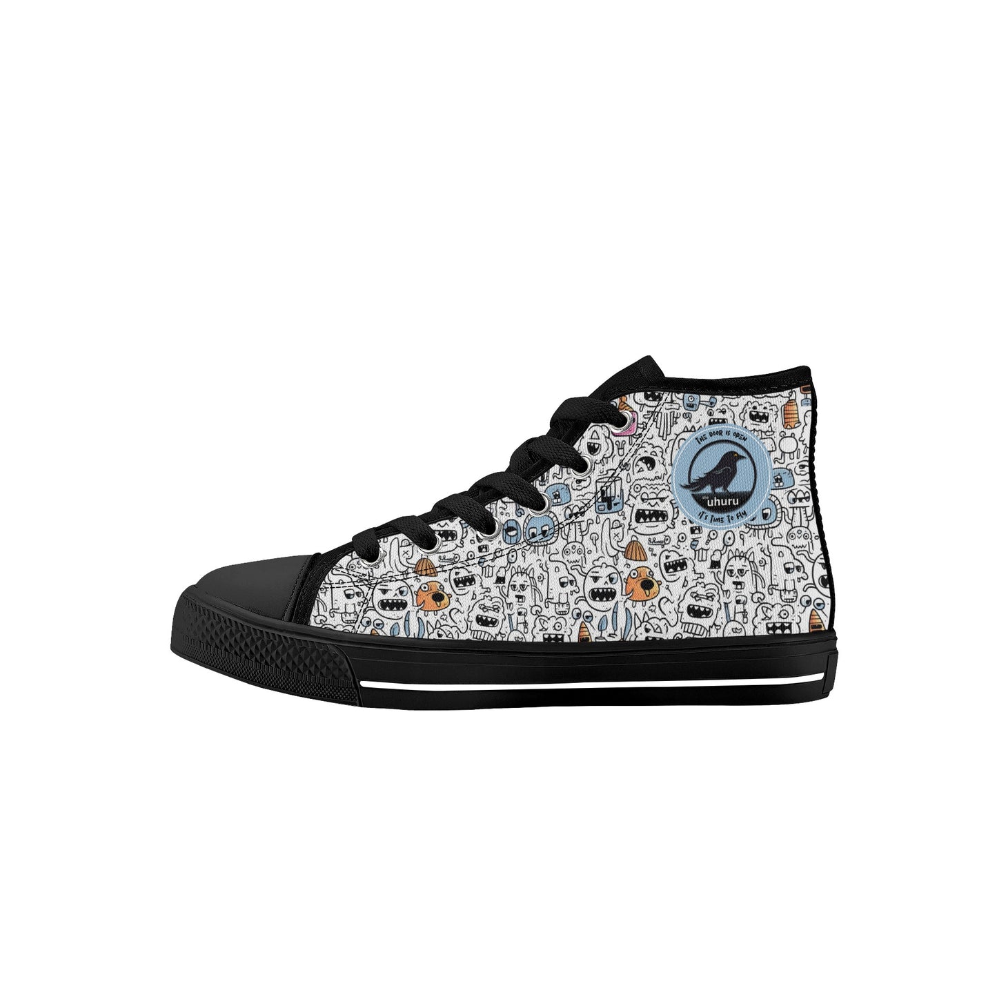 Zapatos de lona altos para niños Doodle Monster