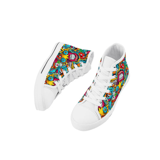 Monster Comics Kids' High Top Canvas Shoes