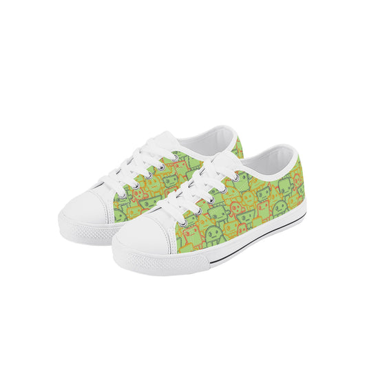 Robots Kids' Low Top Canvas Shoes