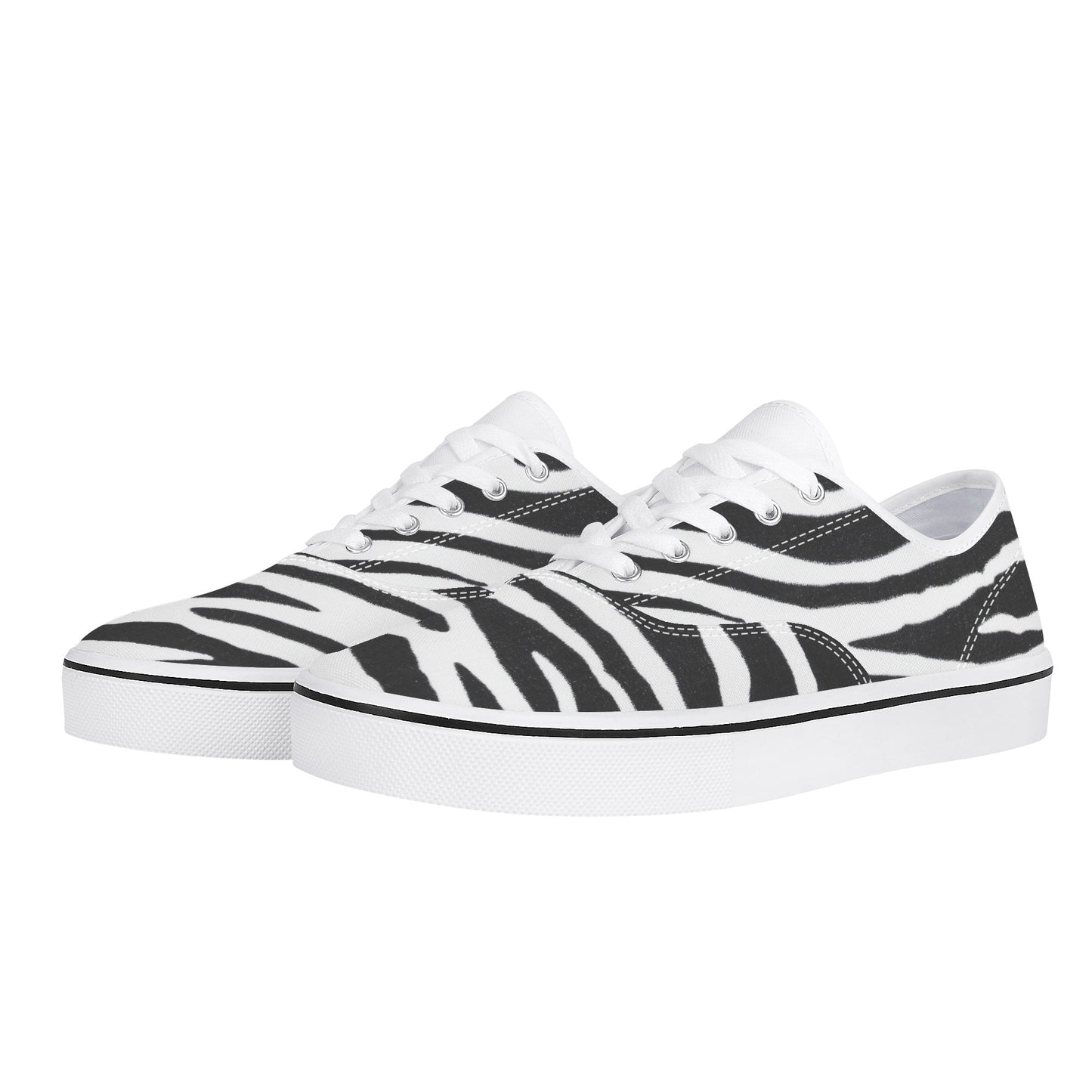 Zebra Print Women's Skate Shoes