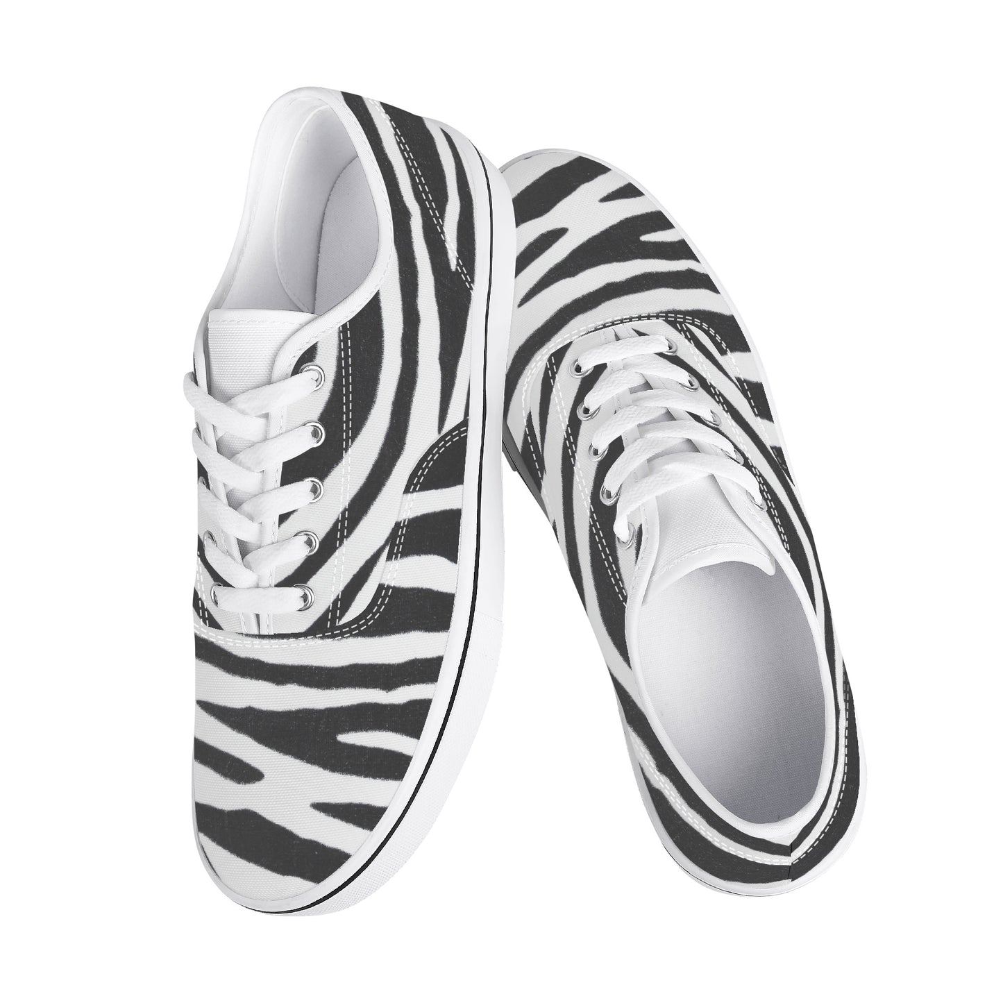 Zebra Print Women's Skate Shoes