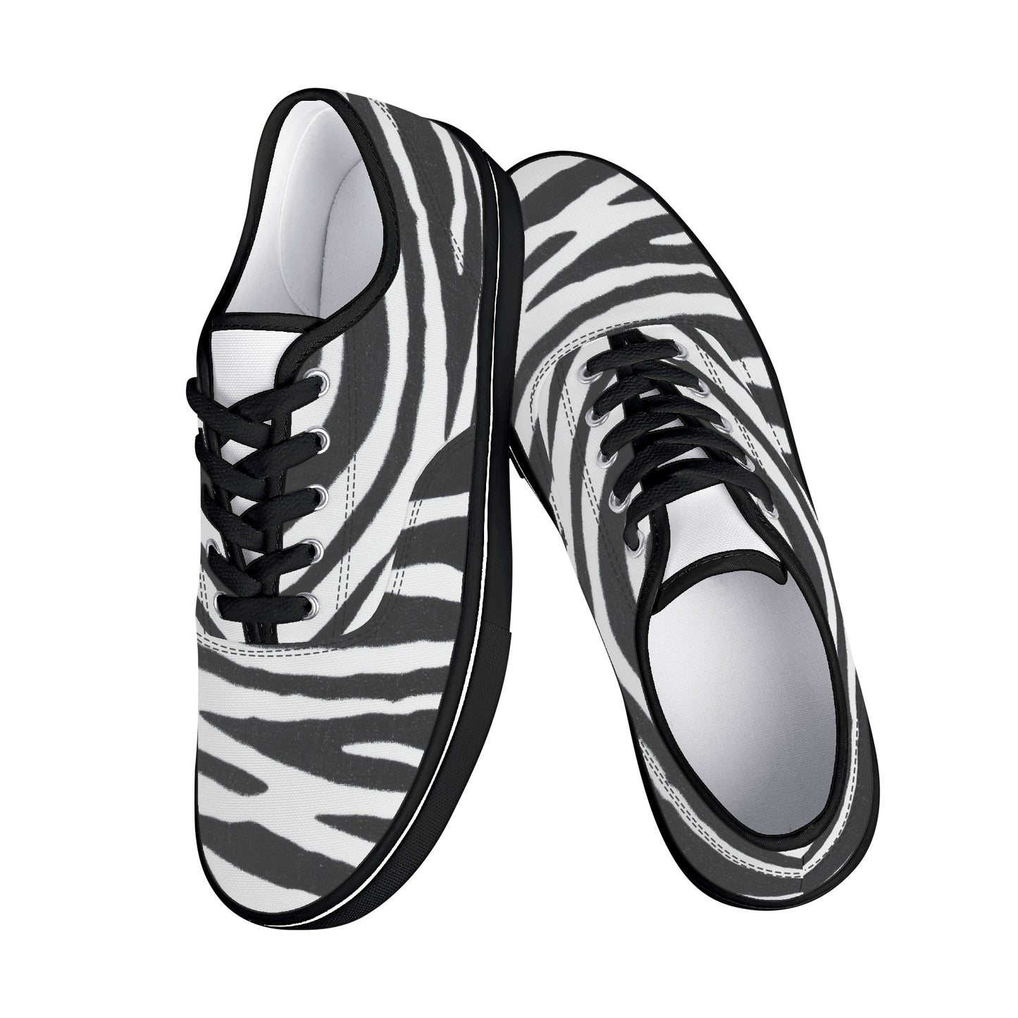 Zebra Print Women's Skate Shoes