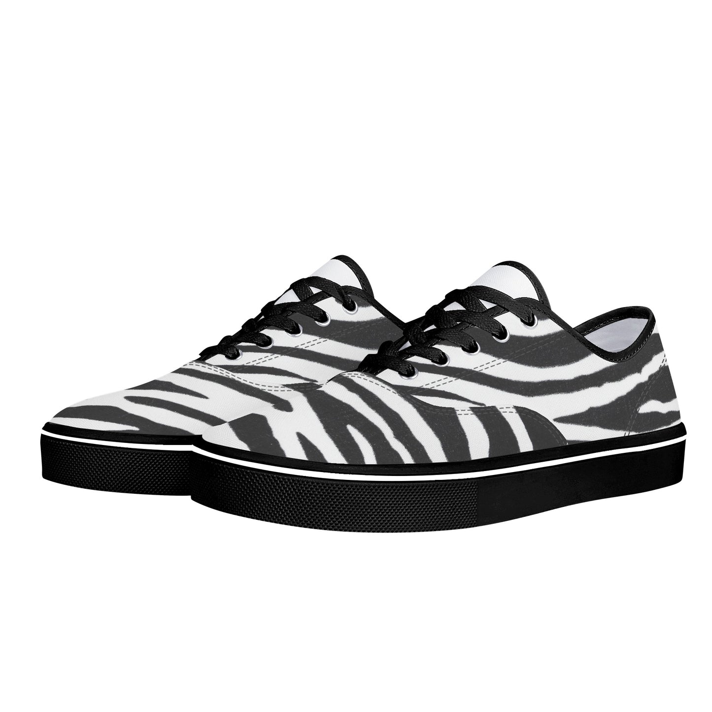 Zebra Print Women's Skate Shoes