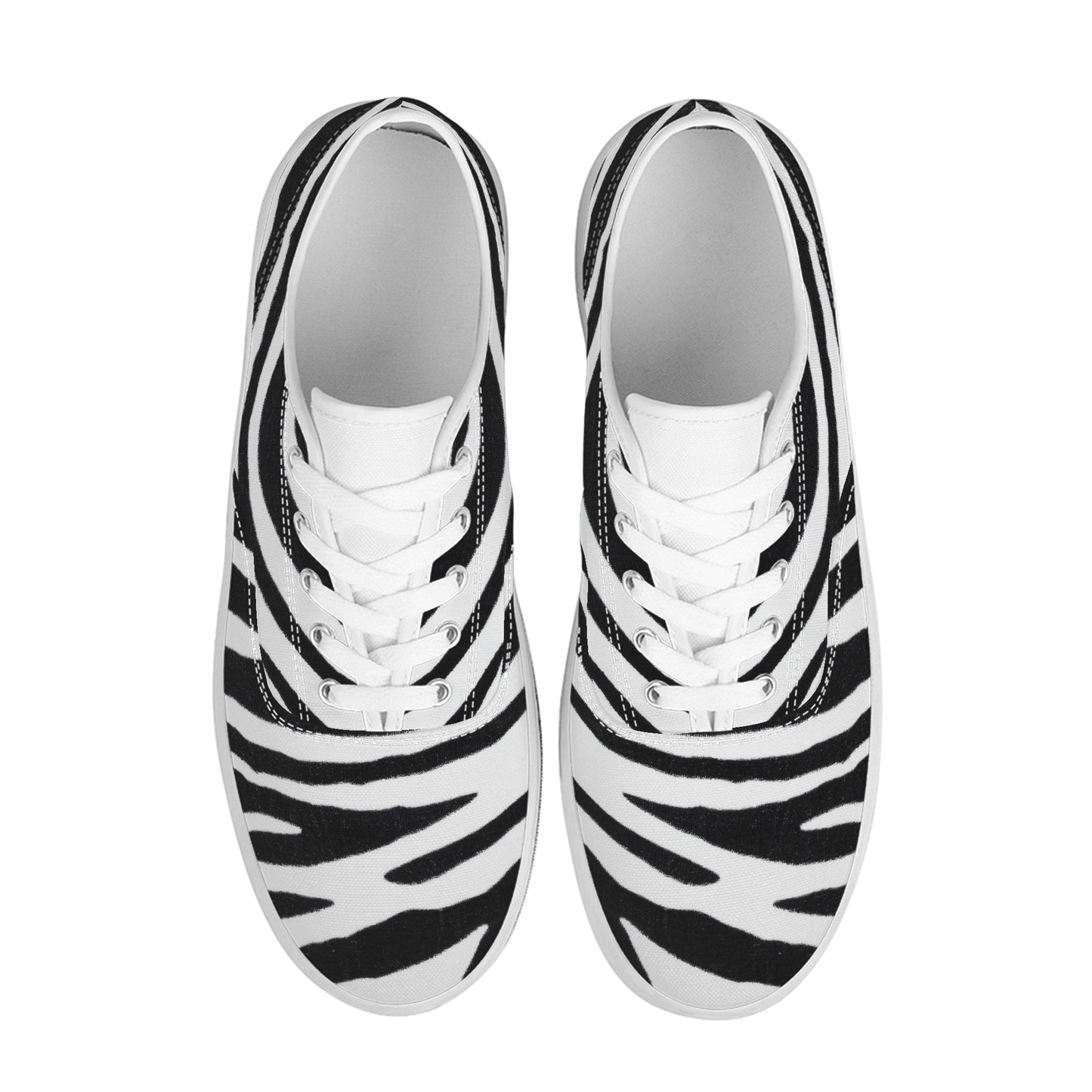 Zebra Print Women's Skate Shoes